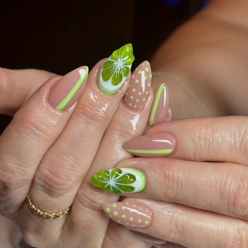 Lime Twist Nails