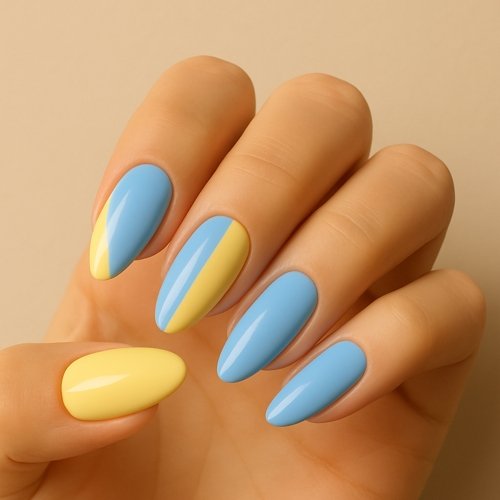 Butter Yellow and Sky Blue Duo