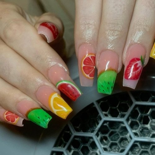Citrus Medley Nails