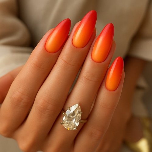 Heat Wave Aura Nails