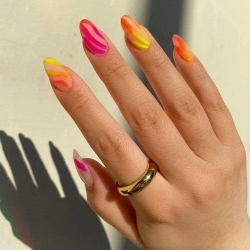 Tropical Sorbet Nails