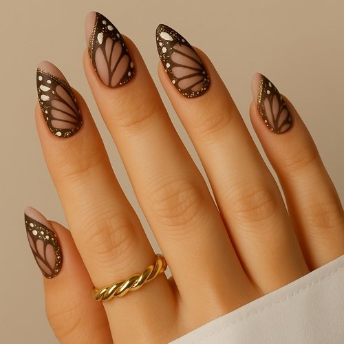 Butterfly Wings boho nails