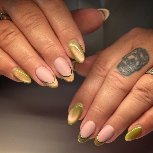 Golden Pear Nails