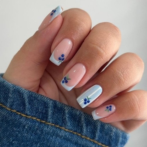 Blueberry French Tips