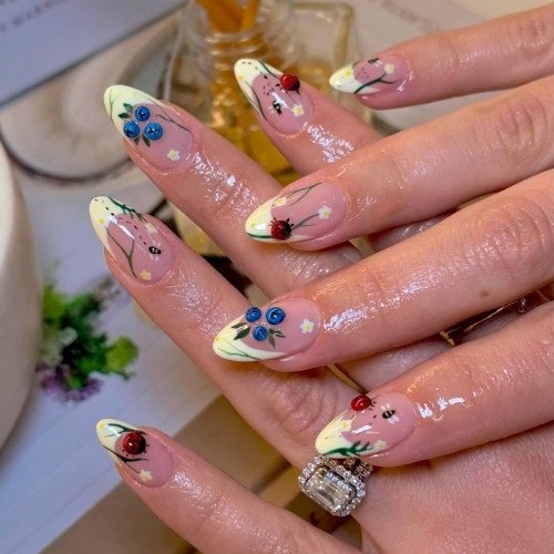 Berry Garden Nails