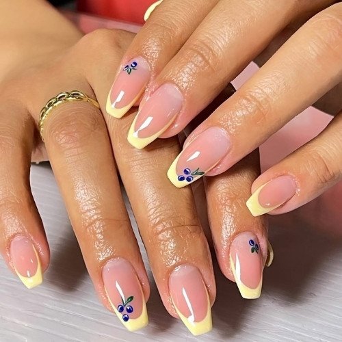 Butter Petal Charm Nails