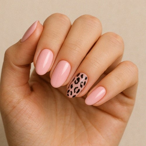 Pink with Animal Print Accents