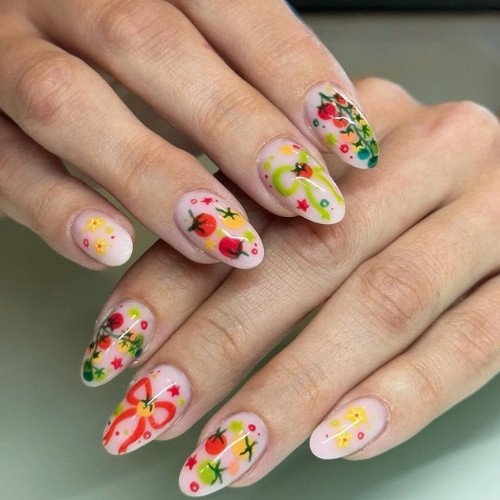 Tomato Garden Nails