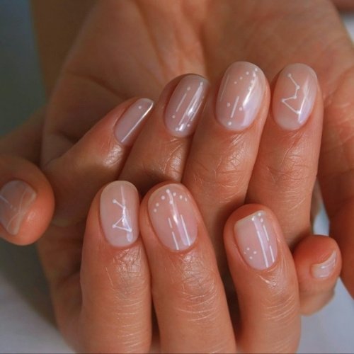 Celestial Short Nails