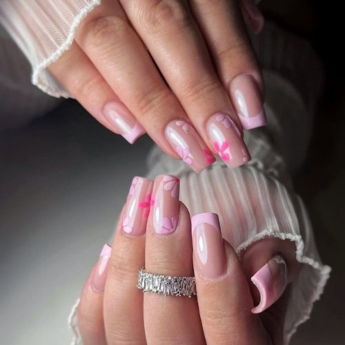 Blossom French Nails