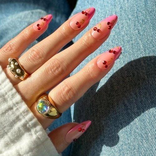 Cherry Glaze Nails