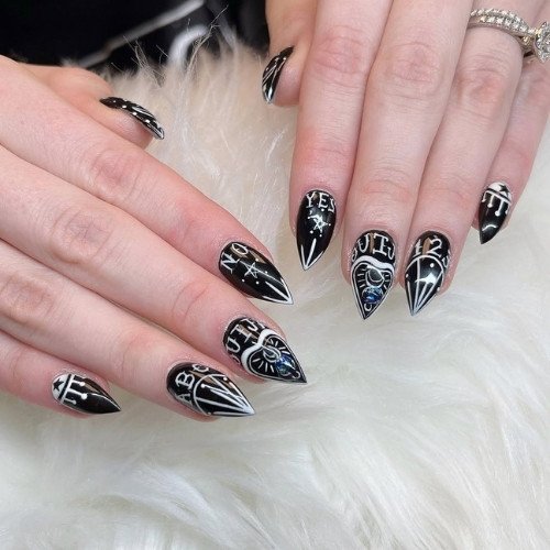 Mystic Ouija Board Nails