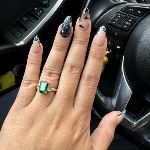 Haunted Night Nails