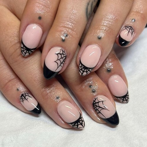 Webbed Noir Nails