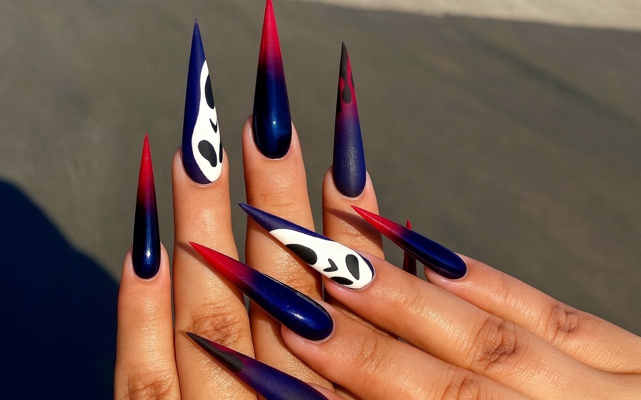Halloween Ombre Nail