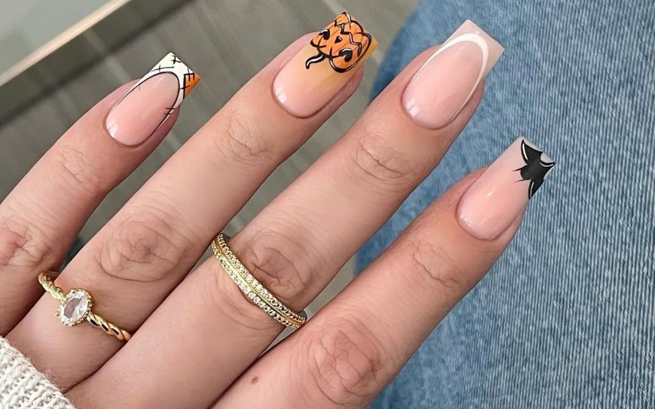 Halloween French Manicure Ideas