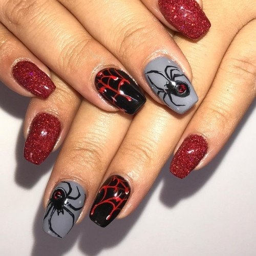 Glitter Spider Web
