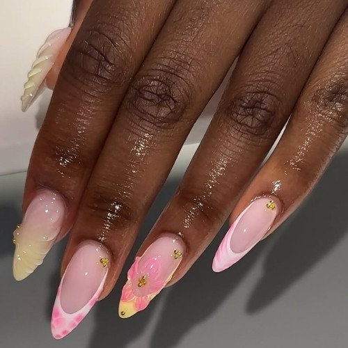 Golden Bloom Ombre