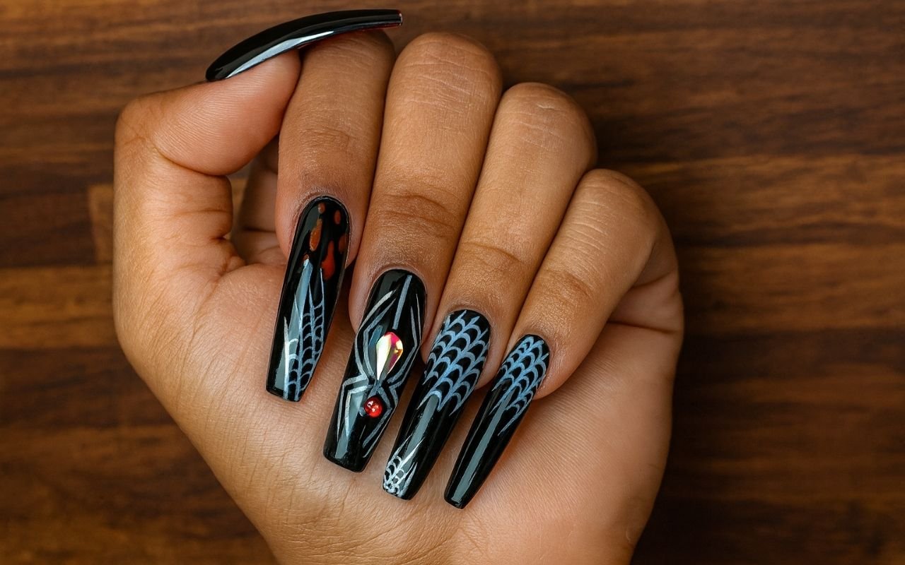 Black Window Nails