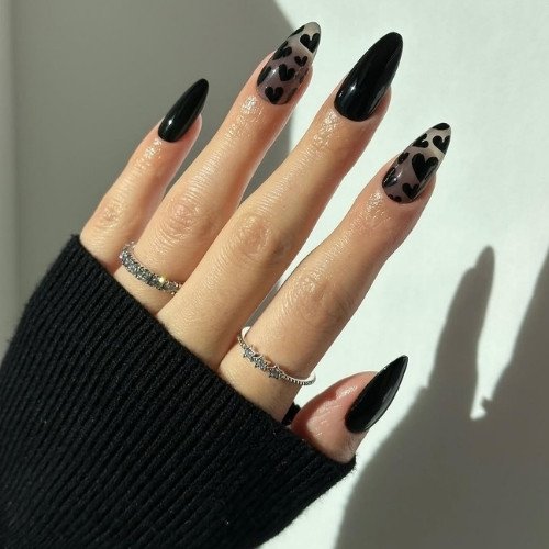 Black Heart Nails