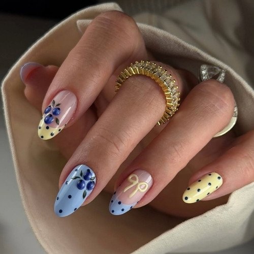 Blue Yellow Floral Mix
