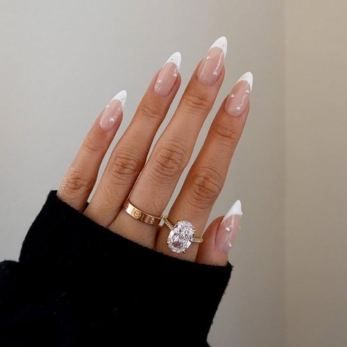 Classic Ocean Breeze French Nails