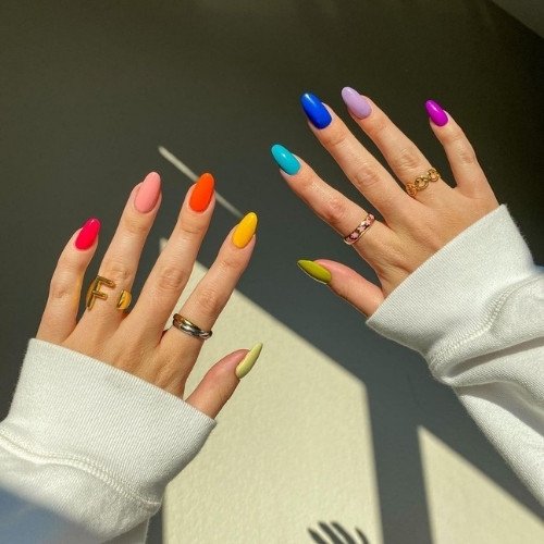 Color Pop Mix Nails