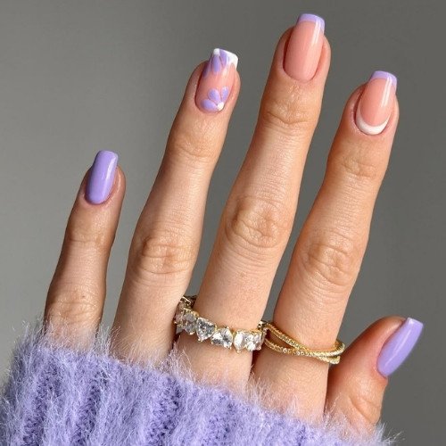 French Flower Nails