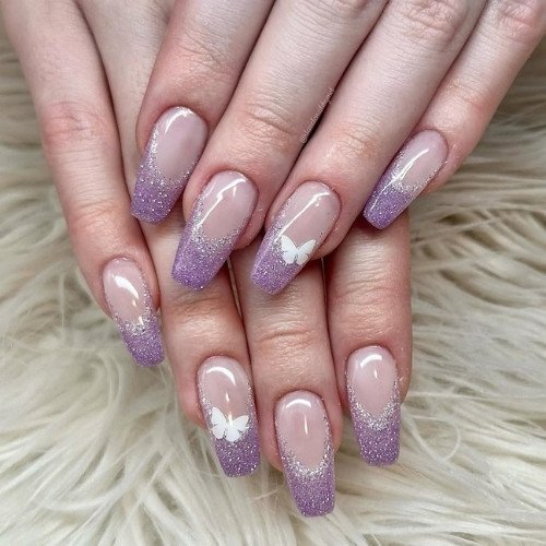 Glitter Ombre Nails