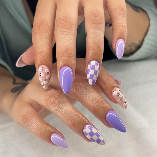 Mix Pattern Nails