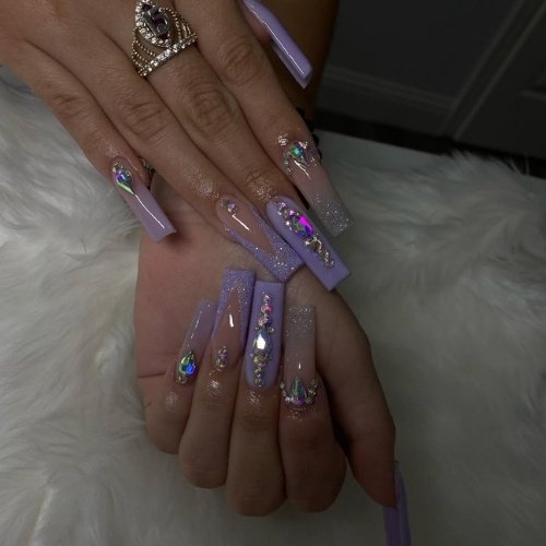 Rhinestone Glam Nails