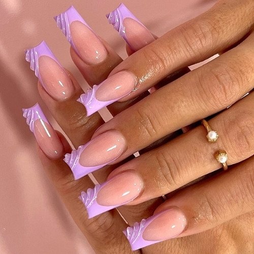 Sculpted French Nails