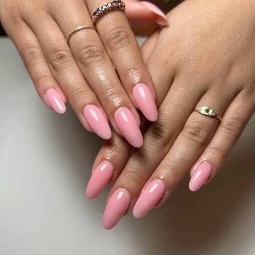 Soft Blush Gloss Nails
