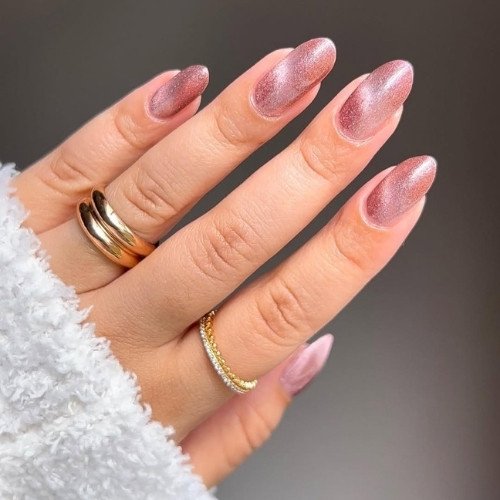 Soft Pink Velvet Chrome