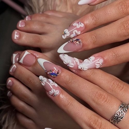 White Floral French